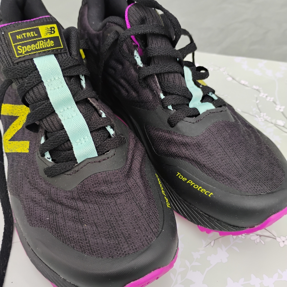 New Balance Black and Pink Sneakers